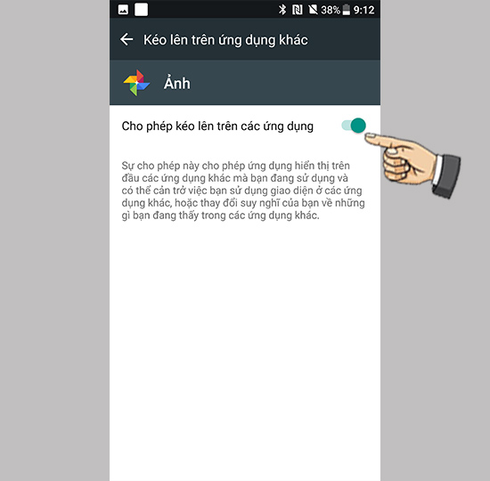 Tắt tính năng